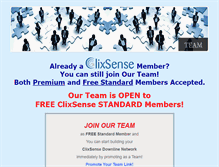 Tablet Screenshot of clixsenseteam.net